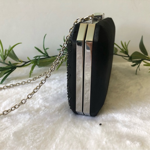 INC International Concepts Sasha Satin Sparkle Clutch - Picture 3 of 12